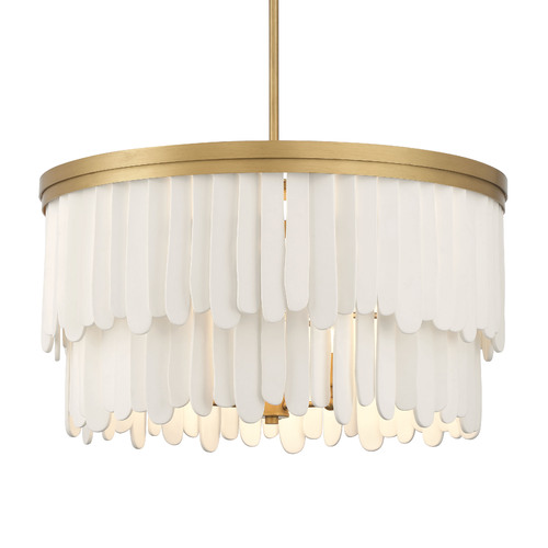 Briscade 28-Inch Pendant in Legacy Brass by Minka Lavery