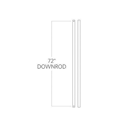 Visual Comfort Fan Collection Visual Comfort Fan Collection Universal Downrod Koa Fan Downrod DR72KOA