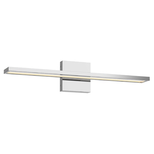 Brio 24.5-Inch LED Angular Bathroom Light in Chrome by Kuzco Lighting