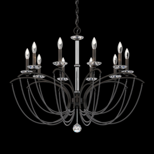 Priscilla Black Chandelier by Schonbek Lighting