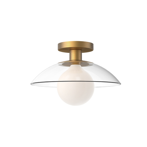 Alora Lighting Alora Lighting Francesca Aged Gold Semi-Flushmount Light SF517112AGCL