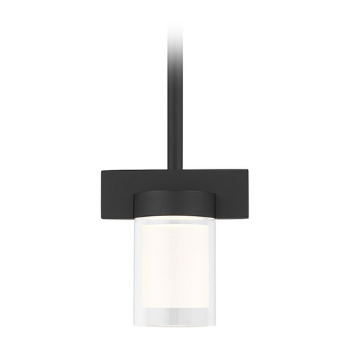 Esfera Small LED Pendant in Black by Visual Comfort Modern