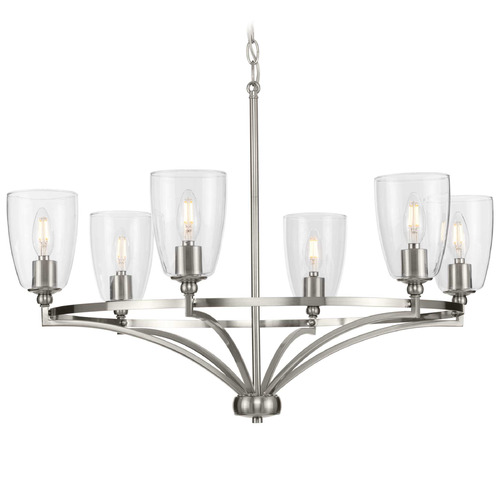 Progress Lighting Progress Lighting Elara 5-Light Brushed Nickel Chandelier P400297-009
