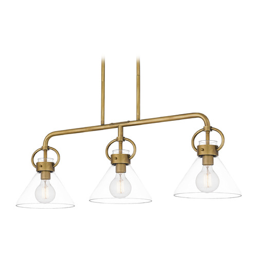 Webster 36-Inch Linear Light in Weathered Brass by Quoizel Lighting