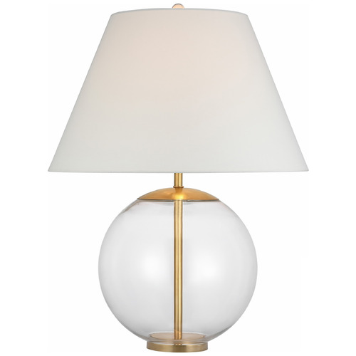 Visual Comfort Signature Collection Aerin Morton Large Table Lamp in Clear Glass by VC Signature ARN3001CGL