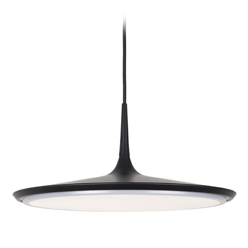 Kuzco Lighting Kuzco Lighting Disc Black LED Pendant Light with Coolie Shade PD46216-BK-UNV