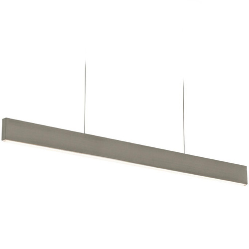 Afx Lighting Stealth Satin Nickel LED Island Light with Rectangle Shade