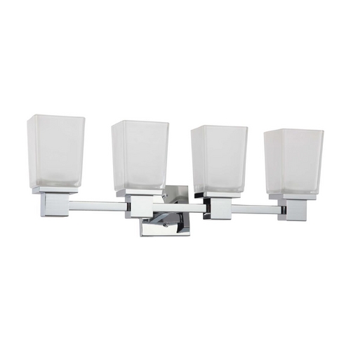 Modern Bathroom Light in Polished Chrome by Nuvo Lighting