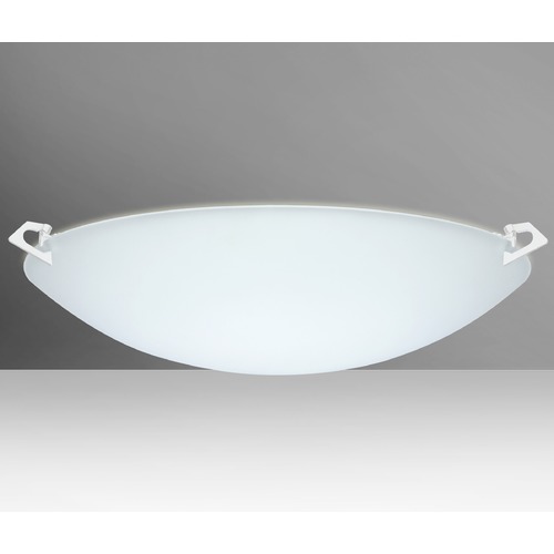Besa Lighting Sonya Frosted Glass White LED Flushmount Light