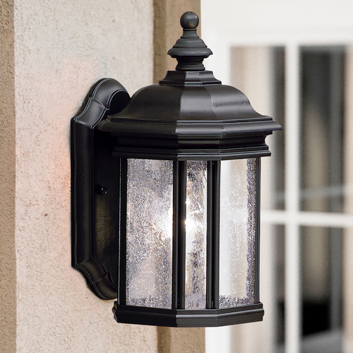 Kirkwood 13-Inch Outdoor Wall Light in Black by Kichler Lighting