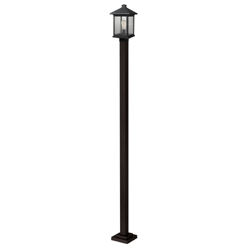 Portland Oil Rubbed Bronze Post Light by Z-Lite