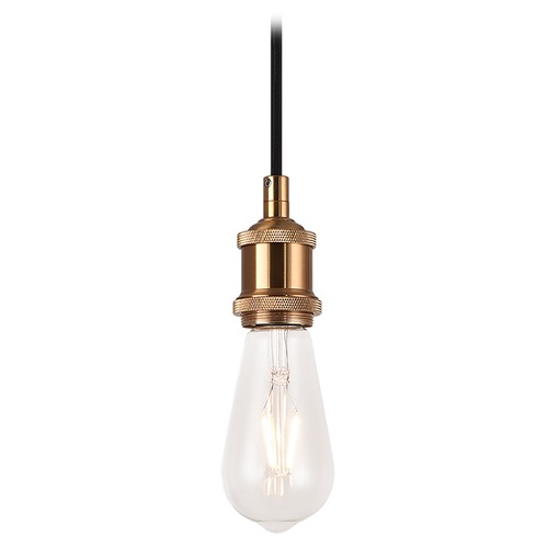 Bulstrodes Workshop Aged Gold Mini Pendant by Matteo Lighting