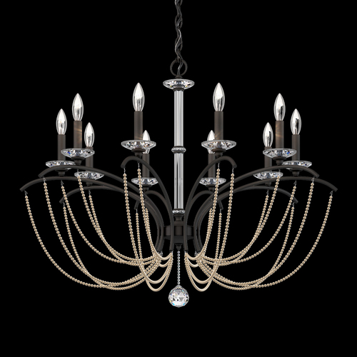 Priscilla Black Chandelier by Schonbek Lighting