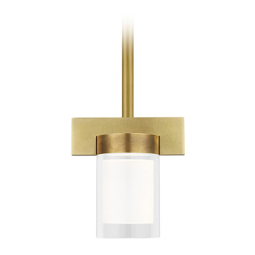 Visual Comfort Modern Collection Esfera Small LED Pendant in Brass by Visual Comfort Modern 700TDESF5NB-LED927