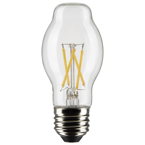 5W BT15 E26 Base Clear LED Light Bulb in 4000K by Satco Lighting