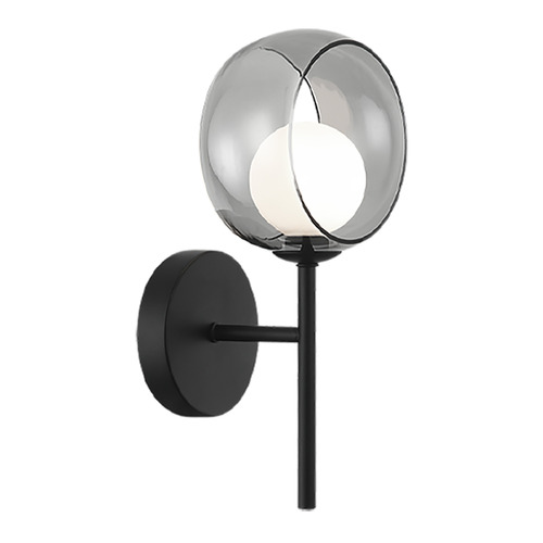 Delcia Black LED Sconce by Matteo Lighting