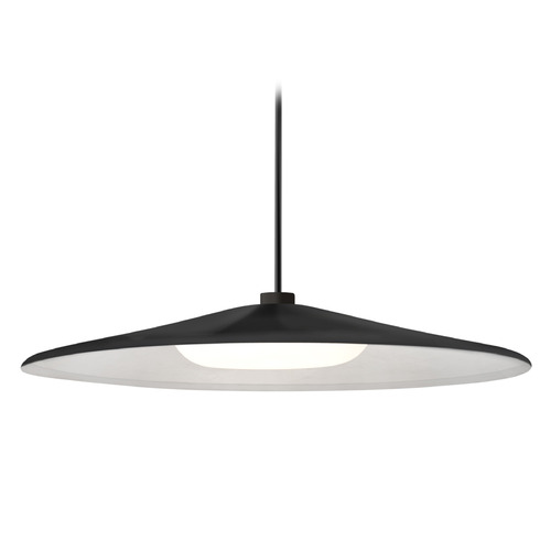 Besa Lighting Swan Black LED Pendant Light with Coolie Shade