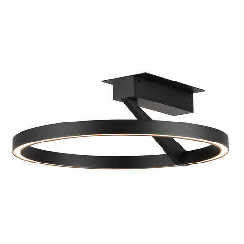 Kuzco Lighting Roda Black LED Semi-Flushmount Light
