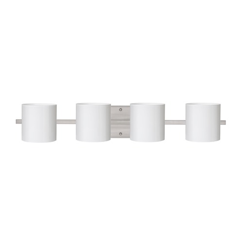 Besa Lighting Besa Lighting Pogo Satin Nickel Bathroom Light 4WS-718006-SN