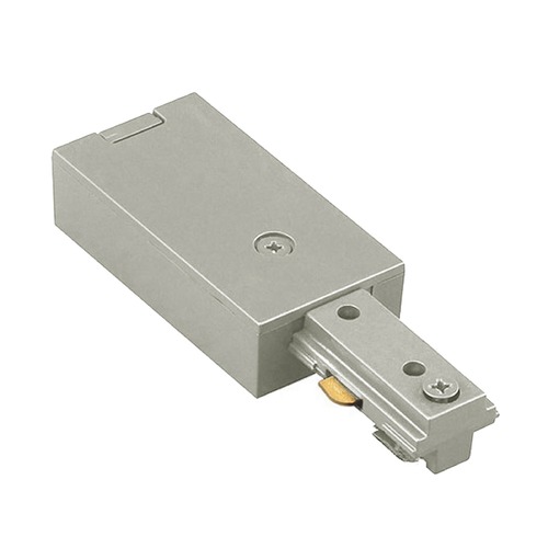 Brushed Nickel L Track Live End Connector by WAC Lighting