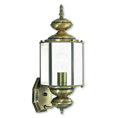 Livex Lighting Livex Lighting Antique Brass Outdoor Wall Light 2006-01