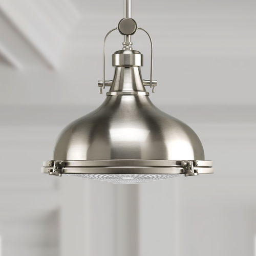 Coastal LED Pendant in Brushed Nickel by Progress Lighting