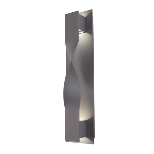 Twist 20-Inch LED Outdoor Wall Light in Graphite by Modern Forms