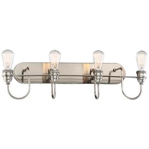 Uptown Edison Plated Pewter Bathroom Light by Minka Lavery