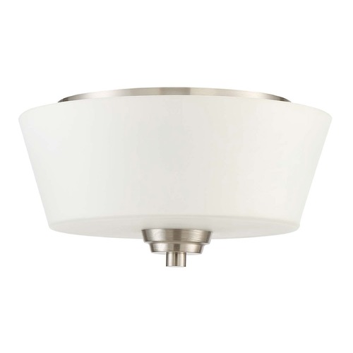Grace 13-Inch Brushed Polished Nickel Flush Mount by Craftmade Lighting