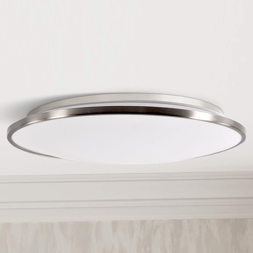 Modern Forms by WAC Lighting Puck 13.63-Inch LED Flush Mount in Brushed Nickel 3500K by Modern Forms FM-4514-35-BN