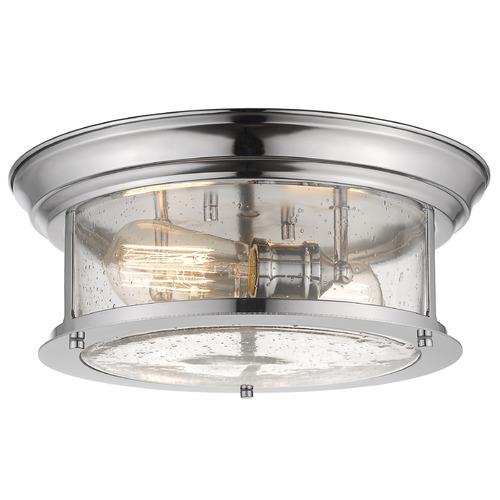 Sonna Chrome Flush Mount by Z-Lite