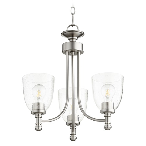 Rossington Satin Nickel Chandelier by Quorum Lighting