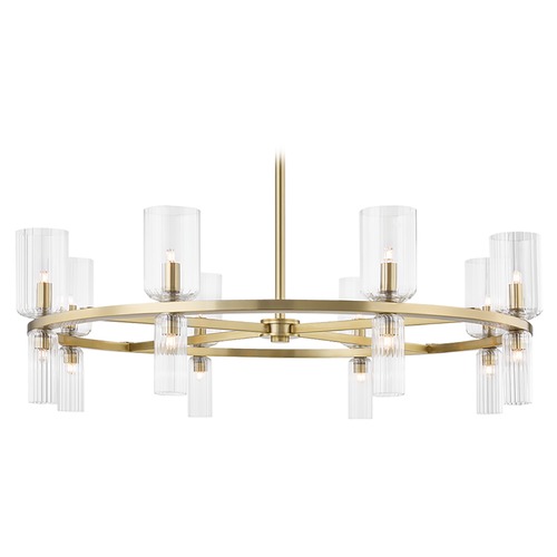 Tabitha Aged Brass Chandelier by Mitzi by Hudson Valley