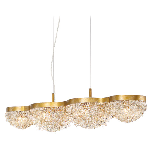 Mondo 41-Inch Chandelier in Antique Gold by Eurofase Lighting