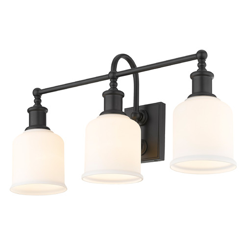 Z-Lite Bryant Matte Black Bathroom Light by Z-Lite 733-3V-MB