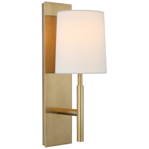 Visual Comfort Signature Collection Barbara Barry Clarion Medium Sconce in Brass by Visual Comfort Signature BBL2172SBL