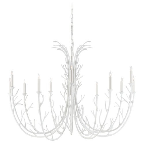Julie Neill Silva Chandelier in Plaster White by Visual Comfort Signature