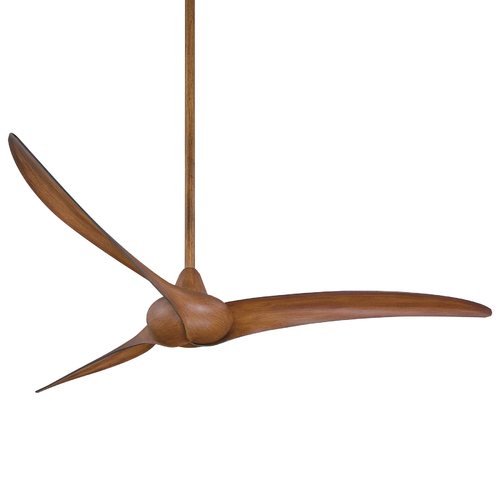 Wave 65-Inch Fan in Distressed Koa by Minka Aire