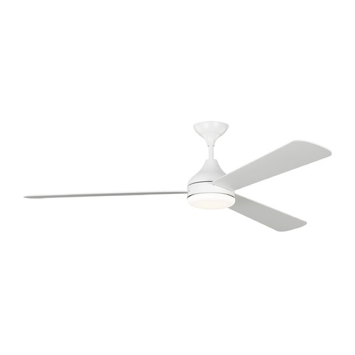 Streaming Smart 60-Inch LED Fan in White by Visual Comfort & Co Fans