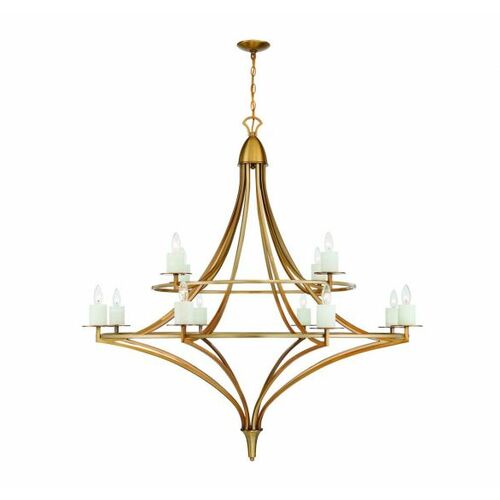 Director 12-Light Chandelier in Warm Brass by Savoy House