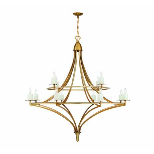 Savoy House Director 12-Light Chandelier in Warm Brass by Savoy House 1-1672-12-322