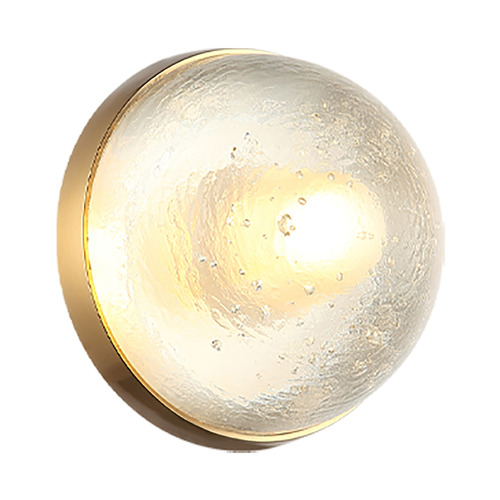 Misty Aged Gold Brass LED Sconce by Matteo Lighting