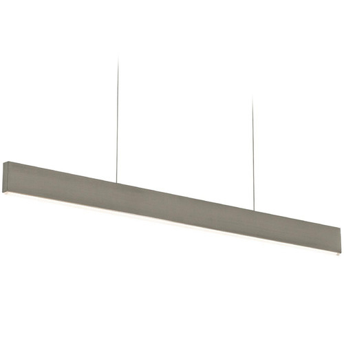 Afx Lighting Stealth Satin Nickel LED Island Light with Rectangle Shade