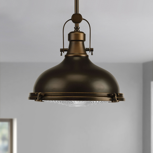 Coastal LED Mini Pendant in Oil Rubbed Bronze by Progress Lighting