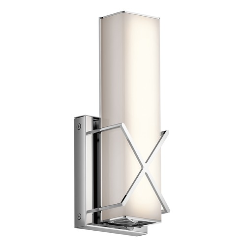 Kichler Lighting Trinsic 12-Inch LED Sconce in Chrome by Kichler Lighting 45656CHLED