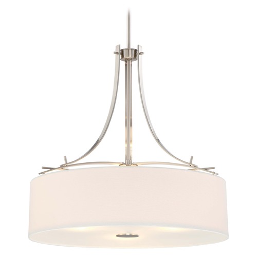 Poleis Brushed Nickel Pendant by Minka Lavery