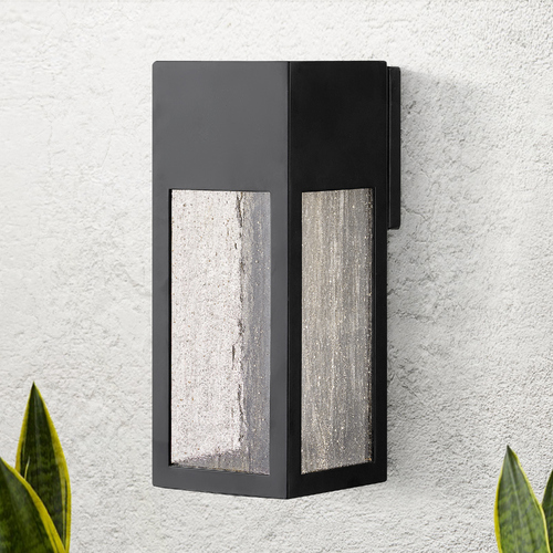 Hinkley Rook 12-Inch Satin Black LED Outdoor Wall Light 2700K by Hinkley Lighting 1784SK-LL