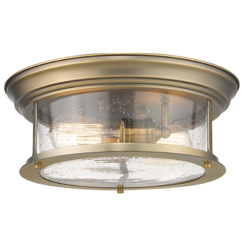 Z-Lite Sonna Heritage Brass Flush Mount by Z-Lite 727F13-HBR