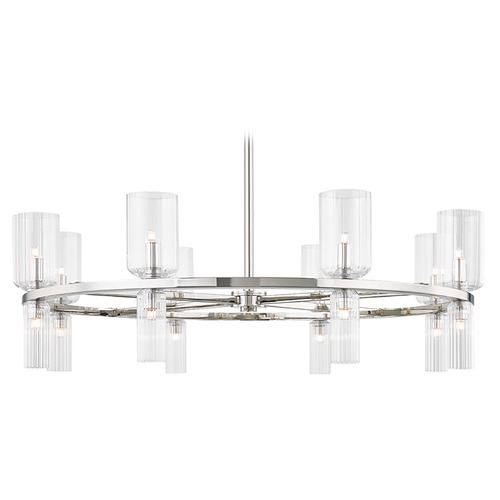 Tabitha Polished Nickel Chandelier by Mitzi by Hudson Valley