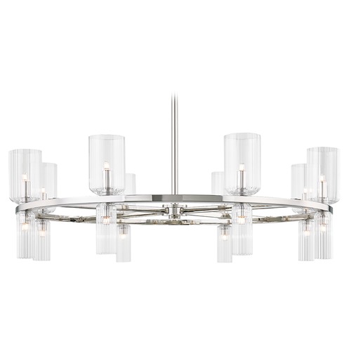 Mitzi by Hudson Valley Tabitha Polished Nickel Chandelier by Mitzi by Hudson Valley H384816-PN